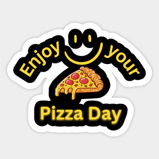 Happy Pizza day Sticker